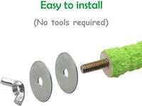 Thumbnail for Bird Perch Parrot Stand Cage Accessories Natural Wooden Stick Paw Grinding Rough-surfaced Chew Toy for Cockatiels,Cockatoo,Lorikeet,Conure,Parakeet 3 Pack (Random Color,7.9inch)