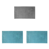 Thumbnail for 2PCS White Cotton Classic Rug Bath Mats Absorbent Cotton Hotel Spa Shower Bathtub Mats [Not A Bathroom Rug] Machine Washable Shower Bathroom Floor Towel F-A 1PCS & B 2PCS