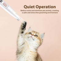 Thumbnail for Belvedere Cat Grooming Trimmer - Rechargeable Low Noise Clipper with LED Light, Waterproof & Precision for Sensitive Areas 2set
