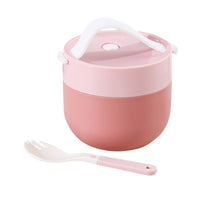 Thumbnail for Ramen BBlueowl, Soup Bowls, Microwave Ramen Bowl with Lid, Lunch Box with Lid, Durable and Heat Resistant Bowl for Noodles, Rice, and Soups, Perfect for Home, Office, or School Meals， Z17_Pink