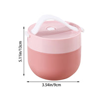 Thumbnail for Ramen BBlueowl, Soup Bowls, Microwave Ramen Bowl with Lid, Lunch Box with Lid, Durable and Heat Resistant Bowl for Noodles, Rice, and Soups, Perfect for Home, Office, or School Meals， Z17_Pink