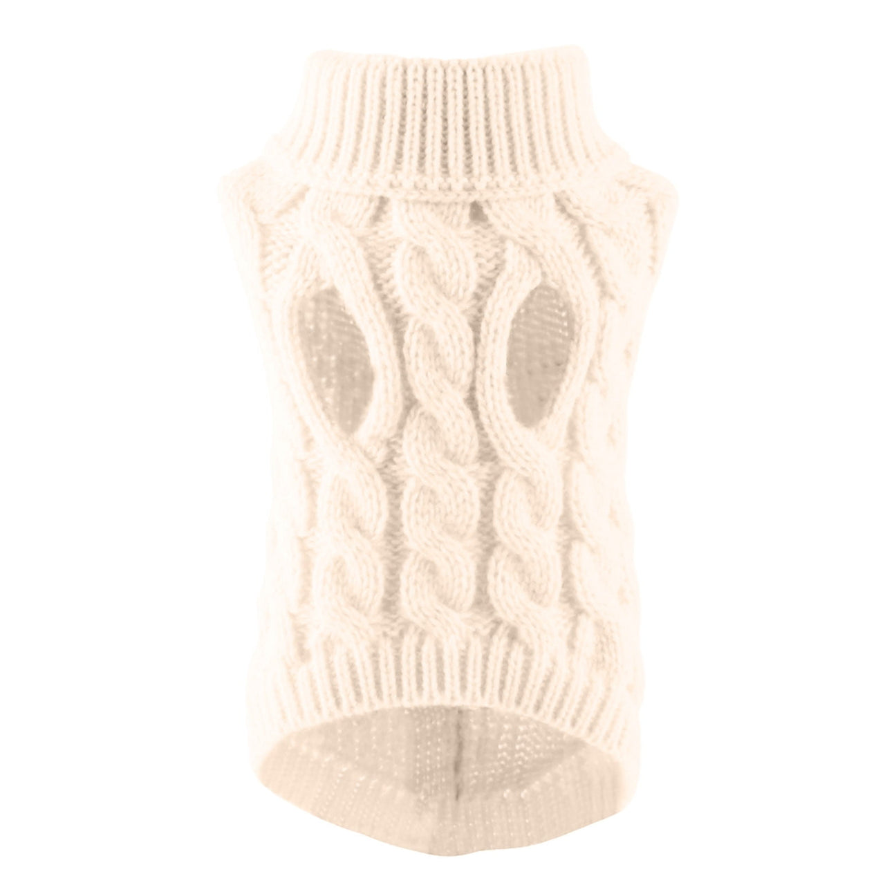 Clearance Under $5 Boovnll Dog Sweater, Winter Turtleneck Knitted Keep Warm Sleeveless Pet Clothes, Dog Clothes for Small Dog Fall Winter Dog Sweaters, (Black, S) L White