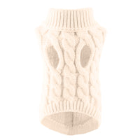 Thumbnail for Clearance Under $5 Boovnll Dog Sweater, Winter Turtleneck Knitted Keep Warm Sleeveless Pet Clothes, Dog Clothes for Small Dog Fall Winter Dog Sweaters, (Black, S) L White