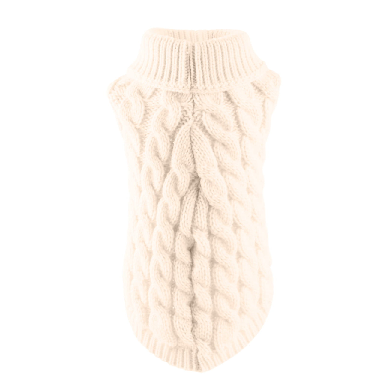 Clearance Under $5 Boovnll Dog Sweater, Winter Turtleneck Knitted Keep Warm Sleeveless Pet Clothes, Dog Clothes for Small Dog Fall Winter Dog Sweaters, (Black, S) L White