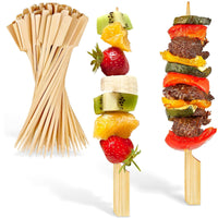 Thumbnail for 0.15lb Once for All Safe Food-Grade Items: Skewer! Skewers 100Pcs Food Toothpicks Wide Flat Wood Picks for Cocktail Fruit, Daily Home Products Kitchen Essentials Beige