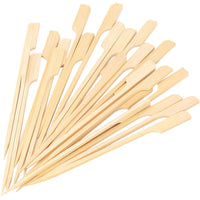 Thumbnail for 0.15lb Once for All Safe Food-Grade Items: Skewer! Skewers 100Pcs Food Toothpicks Wide Flat Wood Picks for Cocktail Fruit, Daily Home Products Kitchen Essentials Beige