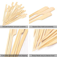 Thumbnail for 0.15lb Once for All Safe Food-Grade Items: Skewer! Skewers 100Pcs Food Toothpicks Wide Flat Wood Picks for Cocktail Fruit, Daily Home Products Kitchen Essentials Beige