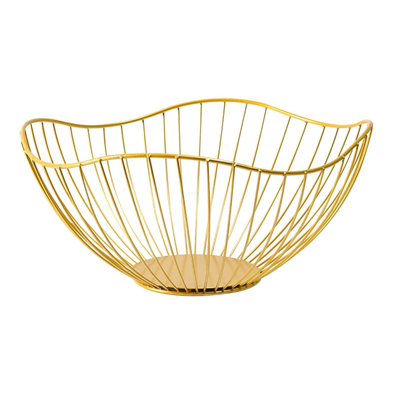 JWDX Fruit Plate Clearance, Modern Creative Single Tier Dish Wire Fruit Vegetables Bread Decorative Stand Serving Bowls Basket Holder Table Centerpiece Decorative Hold Vegetables Bread Sn GD2A