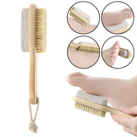 Thumbnail for JWDX Cleaning Brush Clearance, Scrub Tool Pedicure Tools for Feet Body Brush Foot Scraper Exfoliating Wooden Pumice Stone Brush Rubbing Foot Board with Wood Grinding Foot Stone Small Brush Rubbing As shown