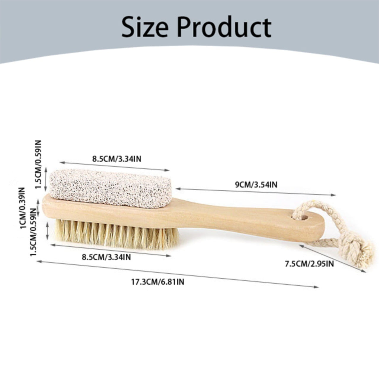 JWDX Cleaning Brush Clearance, Scrub Tool Pedicure Tools for Feet Body Brush Foot Scraper Exfoliating Wooden Pumice Stone Brush Rubbing Foot Board with Wood Grinding Foot Stone Small Brush Rubbing As shown