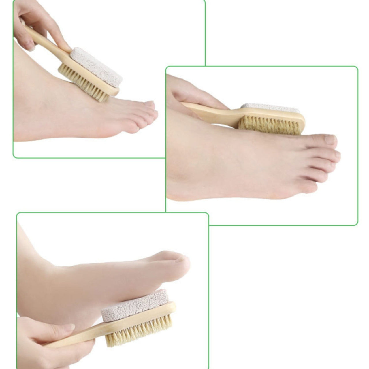 JWDX Cleaning Brush Clearance, Scrub Tool Pedicure Tools for Feet Body Brush Foot Scraper Exfoliating Wooden Pumice Stone Brush Rubbing Foot Board with Wood Grinding Foot Stone Small Brush Rubbing As shown