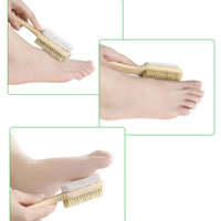 Thumbnail for JWDX Cleaning Brush Clearance, Scrub Tool Pedicure Tools for Feet Body Brush Foot Scraper Exfoliating Wooden Pumice Stone Brush Rubbing Foot Board with Wood Grinding Foot Stone Small Brush Rubbing As shown