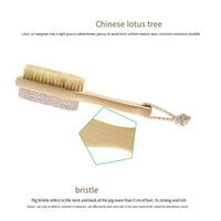 Thumbnail for JWDX Cleaning Brush Clearance, Scrub Tool Pedicure Tools for Feet Body Brush Foot Scraper Exfoliating Wooden Pumice Stone Brush Rubbing Foot Board with Wood Grinding Foot Stone Small Brush Rubbing As shown
