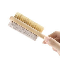Thumbnail for JWDX Cleaning Brush Clearance, Scrub Tool Pedicure Tools for Feet Body Brush Foot Scraper Exfoliating Wooden Pumice Stone Brush Rubbing Foot Board with Wood Grinding Foot Stone Small Brush Rubbing As shown