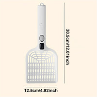 Thumbnail for LGCASL Rechargeable Spray Deodorizing Cat Litter Scoop, Large Sized Rechargeable Spray Litter for Home Use Litter Scooping Tool White