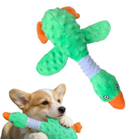 Thumbnail for LGCASL Pink Duck Chew Toy Dog Toys for Aggressive Chewers 2026 New Dog Toys Calming Toy for Dogs Indestructible Toy with in Squeaker for Boredom Yellow Dog Plush for Dogs, Pink Green