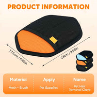 Thumbnail for Pet Static Electricity Hair Removal Gloves Pet Remover 2026 New Electrostatic Pet Removal Gloves for Dogs Thickened Brush Reusable Washable Pet Remover Glove Tool for Furniture Couch Car Blue