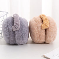 Thumbnail for Women Ear Muffs Winter Girls White Earmuffs Fuzzy Kids Black Ear Muff Cute Fluffy Ear Warmers Foldable Ear Covers Boy Winter Thickened Earmuffs Foldable Hamburg Earmuffs Warm Earmuffs White