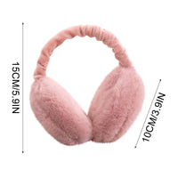 Thumbnail for Women Ear Muffs Winter Girls White Earmuffs Fuzzy Kids Black Ear Muff Cute Fluffy Ear Warmers Foldable Ear Covers Boy Winter Thickened Earmuffs Foldable Hamburg Earmuffs Warm Earmuffs pink