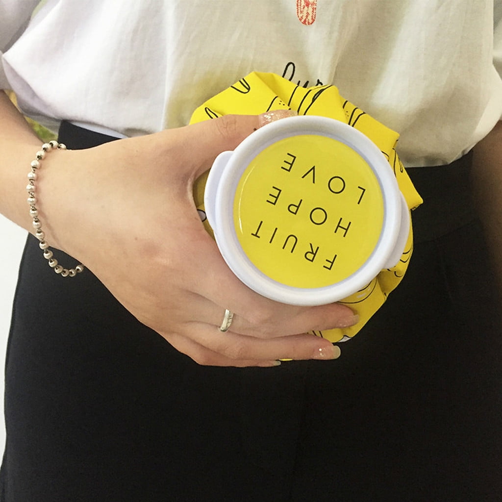 Hot and Cold Reusable Ice Bag for Sport Injuries, Ice Packs for Women Pain Relief 5.5" Mini Hot Cold Therapy for Head Shoulder Back Knee,Mini Ice Pack Hot and Cold Reusable Ice Bag Yellow