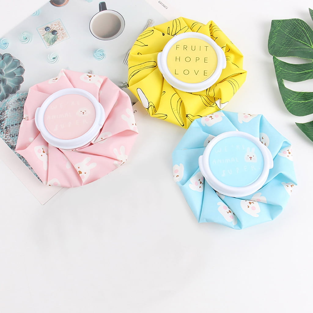 Hot and Cold Reusable Ice Bag for Sport Injuries, Ice Packs for Women Pain Relief 5.5" Mini Hot Cold Therapy for Head Shoulder Back Knee,Mini Ice Pack Hot and Cold Reusable Ice Bag Yellow