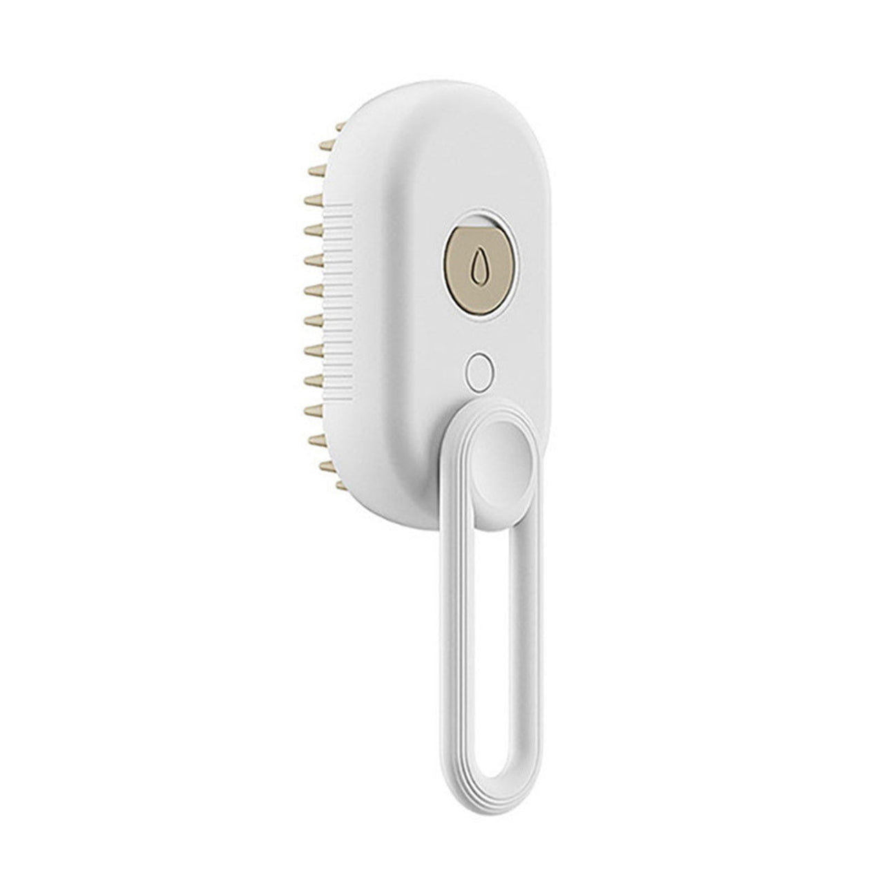 Pet Spray Massage Comb with Steam - 3-in-1 Steam Grooming Brush for Cats & Dogs, Pet Hair Removal, Massage & Cleaning Spray Comb, Ergonomic & Portable, Compact & Easy to Clean,for Bathing & Grooming White