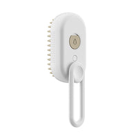 Thumbnail for Pet Spray Massage Comb with Steam - 3-in-1 Steam Grooming Brush for Cats & Dogs, Pet Hair Removal, Massage & Cleaning Spray Comb, Ergonomic & Portable, Compact & Easy to Clean,for Bathing & Grooming White