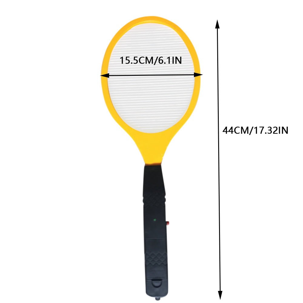2 Pack Large Electric Mosquito Swatter Racket - Rechargeable Bug Zapper for Indoor Outdoor Use, Safety Mesh, Powerful Fly Killer, Ergonomic Handle Insect Pest Control (19x7.1in)