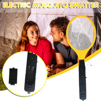 Thumbnail for 2 Pack Large Electric Mosquito Swatter Racket - Rechargeable Bug Zapper for Indoor Outdoor Use, Safety Mesh, Powerful Fly Killer, Ergonomic Handle Insect Pest Control (19x7.1in)