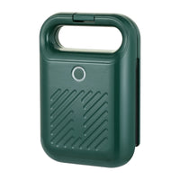 Thumbnail for Mini Waffle Maker Machine,Sandwich Iron Maker Press Toaster Grilled Cheese Breakfast,Compact Design LED Indicator Lights,Portable Handle Non-stick for Breakfast,Dessert Green
