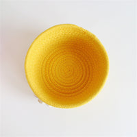 Thumbnail for Small Woven Storage Baskets ,Cotton Rope Woven Rattan Baskets,Shelf Toy Basket,Closet Organizer Bins,Small Storage Baskets for OrganizingShallow Basket,Tiny Oval Shallow Baskets,6.3x3.15