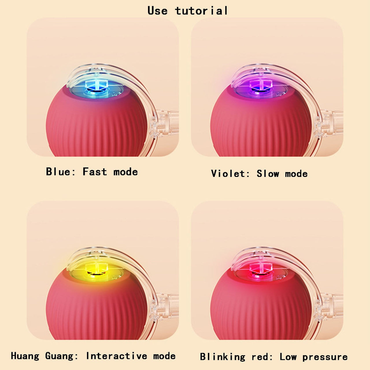 3 Pack Interactive Cat Ball Toy - Electric Cat Toy with USB Rechargeable, Three Working Modes, 360° Rolling Smart Ball for Cats and Dogs