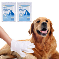 Thumbnail for Pet Cleaning Glove Wipes for Dogs and Cats 12 Pcs, Dog Wipes, Cat Wipes, Pet Wipes Disposable Cleaning Massage Gloves, Pet Grooming Pet Washing, Easy Bath White