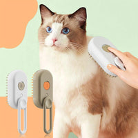 Thumbnail for Cat Steam Brush, 3 in 1 Self Cleaning Cat Steamy Pet Brush Steamer Brush for Massage for Removing Tangled and Loosse Hair (2PCS Light Green) Light Green