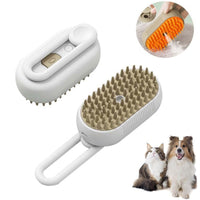 Thumbnail for Cat Steam Brush, 3 in 1 Self Cleaning Cat Steamy Pet Brush Steamer Brush for Massage for Removing Tangled and Loosse Hair (2PCS Light Green) Light Green/White
