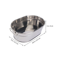 Thumbnail for HOOWIFFY Large Capacity Stainless Steel Seafood Bucket for Serving Seafood in Restaurants and Home Tableware 1 Piece