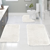 Thumbnail for Kdkad Bathroom Rugs Sets 3 Piece, Bath Rugs for Bathroom Non Slip, Ultra Soft Water Absorbent Microfiber Bath Mat Set, Machine Washable Thick Plush Bath Mats for Bathroom Floor,Tub and Shower 3 pc Khaki
