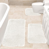 Thumbnail for Kdkad Bathroom Rugs Sets 3 Piece, Bath Rugs for Bathroom Non Slip, Ultra Soft Water Absorbent Microfiber Bath Mat Set, Machine Washable Thick Plush Bath Mats for Bathroom Floor,Tub and Shower 3 pc Red 2
