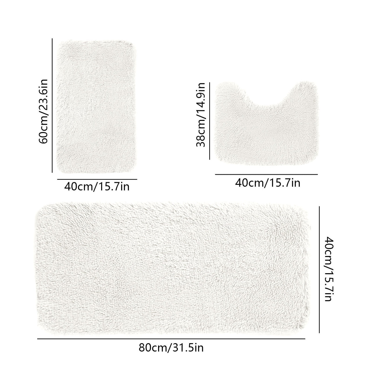 Kdkad Bathroom Rugs Sets 3 Piece, Bath Rugs for Bathroom Non Slip, Ultra Soft Water Absorbent Microfiber Bath Mat Set, Machine Washable Thick Plush Bath Mats for Bathroom Floor,Tub and Shower 3 pc Wine 1