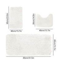 Thumbnail for Kdkad Bathroom Rugs Sets 3 Piece, Bath Rugs for Bathroom Non Slip, Ultra Soft Water Absorbent Microfiber Bath Mat Set, Machine Washable Thick Plush Bath Mats for Bathroom Floor,Tub and Shower 3 pc Wine 1
