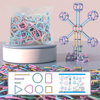 Thumbnail for Chmadoxn Building Sticks Construction Toy Kit - Advanced DIY Puzzle for Kids & Teens, Creative Engineering Challenge with Storage Box,Gift for Boys Girls (Develop Problem-Solving Skills) 420 pc Multicolor