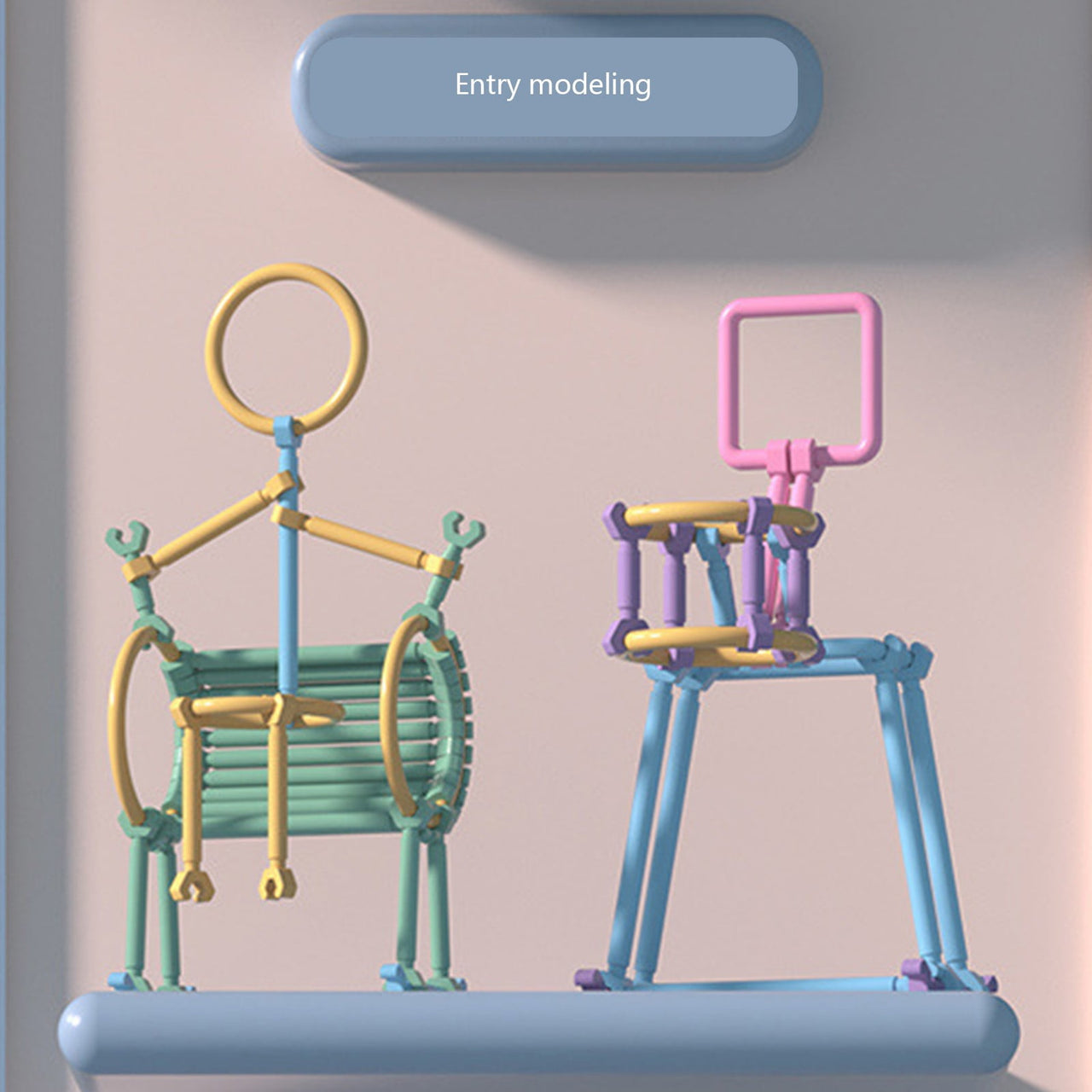 Chmadoxn Building Sticks Construction Toy Kit - Advanced DIY Puzzle for Kids & Teens, Creative Engineering Challenge with Storage Box,Gift for Boys Girls (Develop Problem-Solving Skills) 420 pc Multicolor