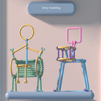 Thumbnail for Chmadoxn Building Sticks Construction Toy Kit - Advanced DIY Puzzle for Kids & Teens, Creative Engineering Challenge with Storage Box,Gift for Boys Girls (Develop Problem-Solving Skills) 420 pc Multicolor