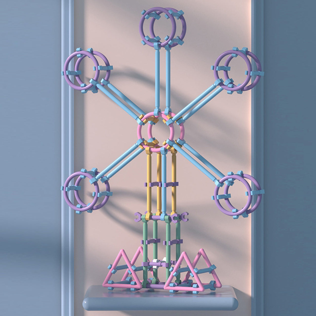 Chmadoxn Building Sticks Construction Toy Kit - Advanced DIY Puzzle for Kids & Teens, Creative Engineering Challenge with Storage Box,Gift for Boys Girls (Develop Problem-Solving Skills) 420 pc Multicolor