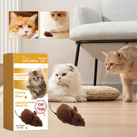 Thumbnail for Darzheoy Interactive Toys for Indoor Cats, Mouse Toys with Electronic Realistic Squeaky Sound, Automatic Moving Kitten Toys Electric Mice Toy Self Play Exercise Brown