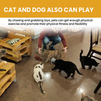 Thumbnail for Darzheoy Interactive Toys for Indoor Cats, Mouse Toys with Electronic Realistic Squeaky Sound, Automatic Moving Kitten Toys Electric Mice Toy Self Play Exercise Brown