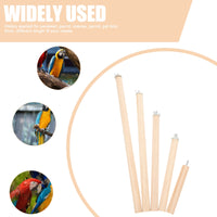 Thumbnail for Wooden Parrot Standing Pole 5PCS Bird Perches for Cage, Bird Cage Accessories, Climbing Perch Stand for African Grey, Parakeet
