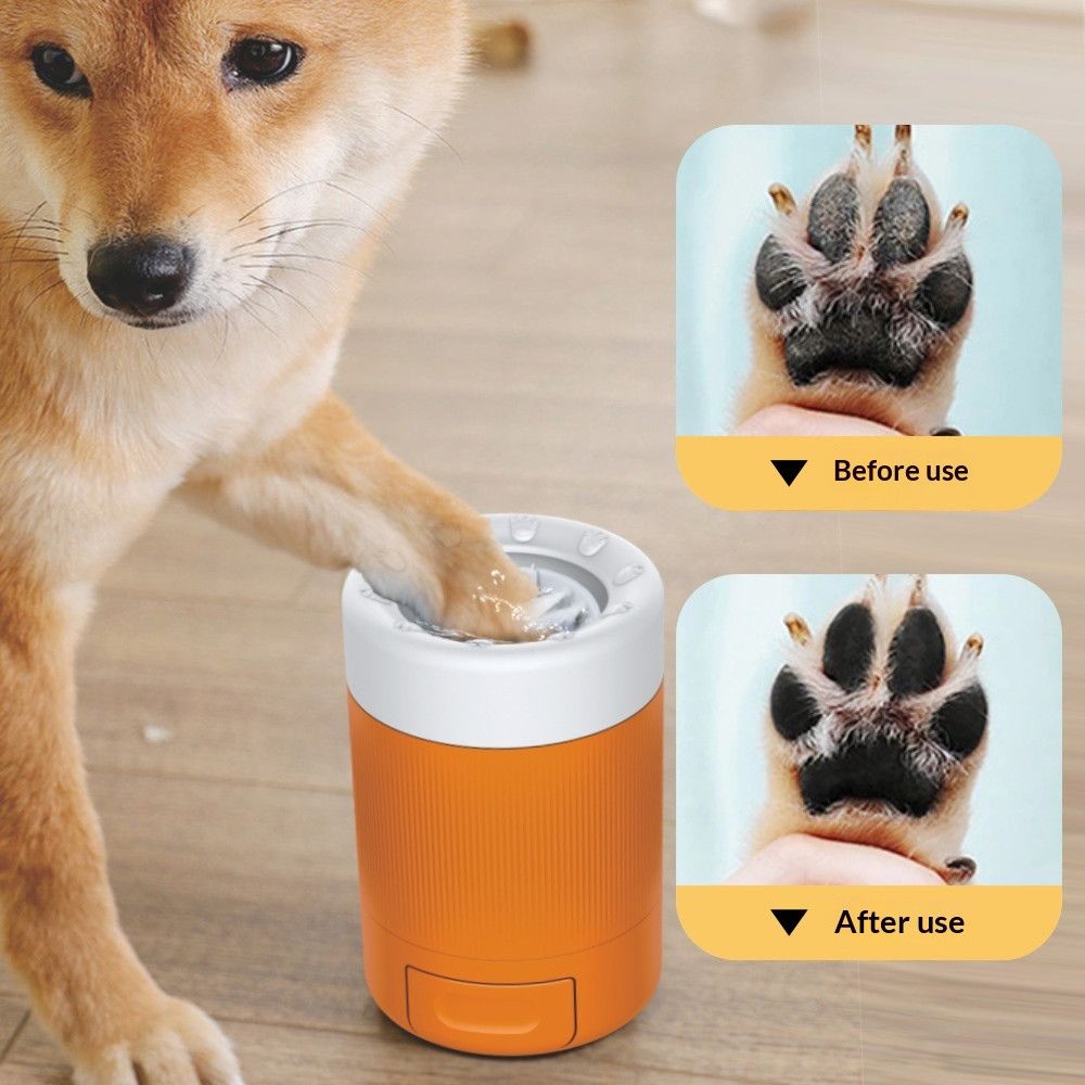 PetPawPrintCup-Orange