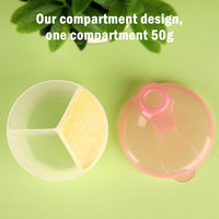 Thumbnail for Baby Formula Dispenser On The Go, Formula Container to Go, Non-Spill Rotating Three-Compartment Formula Dispenser and Snack Storage Container for Infant Toddler Traveling