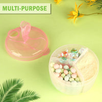 Thumbnail for Baby Formula Dispenser On The Go, Formula Container to Go, Non-Spill Rotating Three-Compartment Formula Dispenser and Snack Storage Container for Infant Toddler Traveling